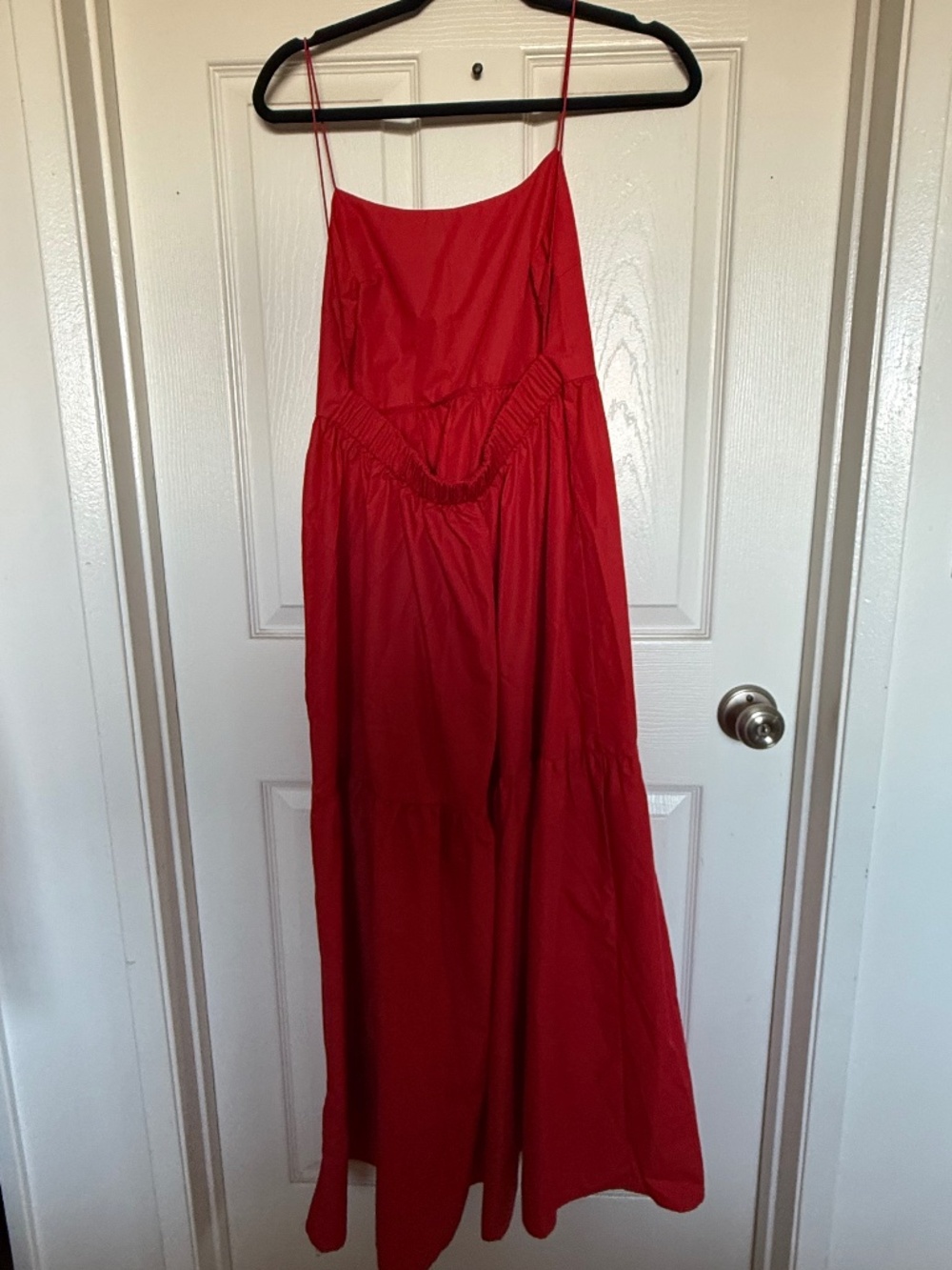 Commense Solid Backless Long Dress (Red) - Picture 4 of 4